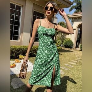 Green Polka Dot Dress